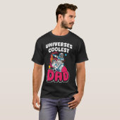 Universes Coolest Dad Sci Fi Lover Daddy T-shirt (Voorkant volledig)