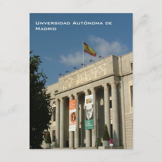 Universidad Autonoma de Madrid Briefkaart (Voorkant)