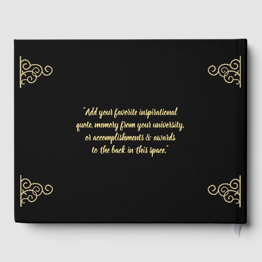 Universitair Afstuderen Bachelors Degree Grappige Gastenboek (Achterkant)