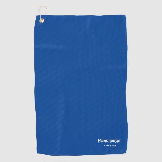 Universitair Golf Team Blue en White Golfhanddoek (Voorkant)