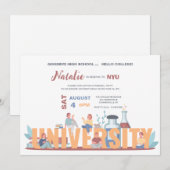 Universitair Leven Afstuderen Partij Kaart (Voorkant / Achterkant)