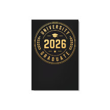 Universitaire Afgestudeerde 2026 Gouden Badge Ontw