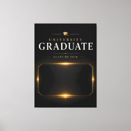Universitaire Afgestudeerde 2026 Op maat gemaakte Canvas Afdruk