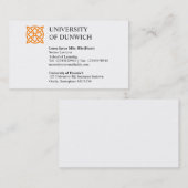 Universitaire stijl v2 visitekaartje (Voorkant / Achterkant)