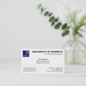 Universitaire stijl v4 visitekaartje (Staand voorkant)