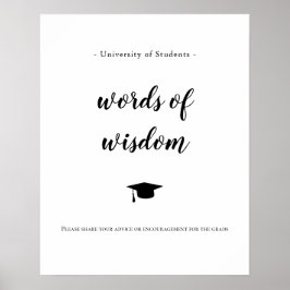 universitaire woorden van wiskundeadvies van de gr poster