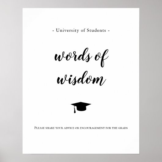 universitaire woorden van wiskundeadvies van de gr poster (Voorkant)