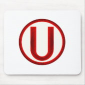 Universitario De Deportes Mousepad Muismat (Voorkant)