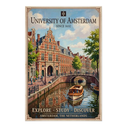 Universität Amsterdam Perfect Poster (Voorkant)