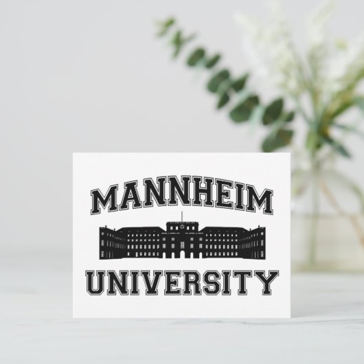 Universität Mannheim/Mannheim Universiteit Briefkaart (Staand voorkant)