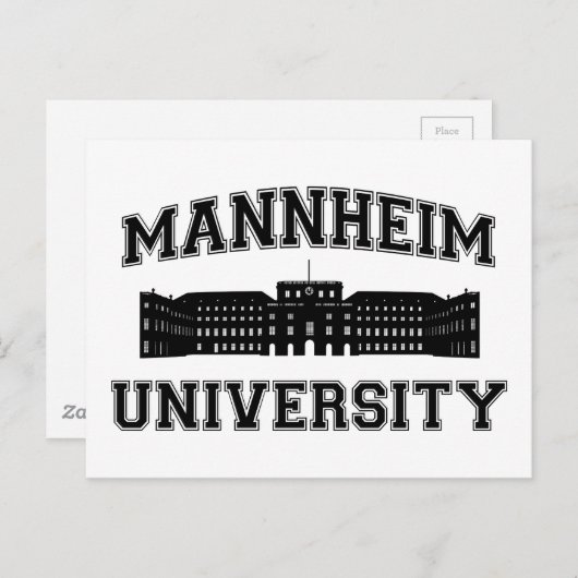Universität Mannheim/Mannheim Universiteit Briefkaart (Voorkant / Achterkant)