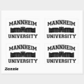 Universität Mannheim/Mannheim Universiteit Rechthoekige Sticker (Vel)