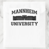 Universität Mannheim/Mannheim Universiteit Rechthoekige Sticker (Tas)