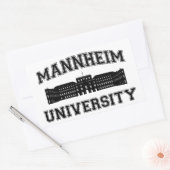 Universität Mannheim/Mannheim Universiteit Rechthoekige Sticker (Envelop)