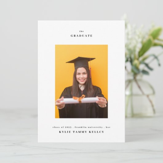 Universiteit 3 Fototypografie College Afstuderen Aankondiging (Staand voorkant)