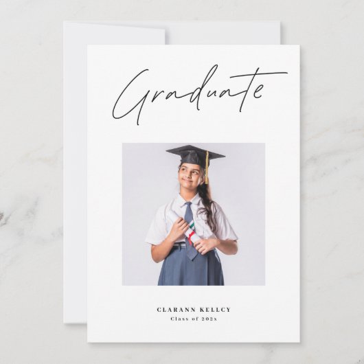 Universiteit 3 Vierkant Foto Afstuderen AFSTUDEREN Aankondiging (Voorkant)