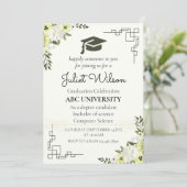 universiteit afstuderen afstudeerceremonie kaart (Staand voorkant)