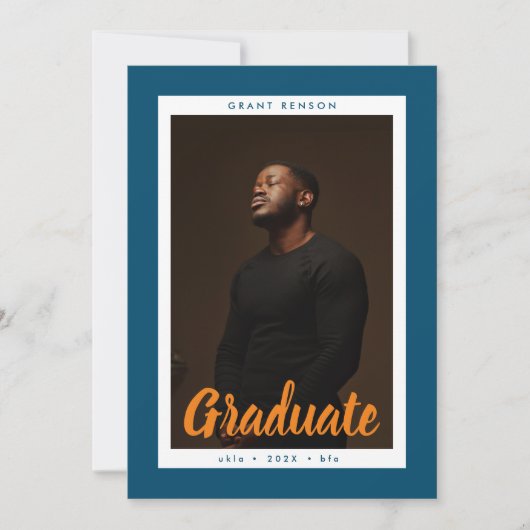 Universiteit Afstuderen Foto Afstuderen Aankondiging (Voorkant)