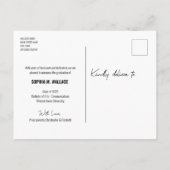 Universiteit Afstuderen met fotoklasse van 2024 Aankondigingskaart (Achterkant)