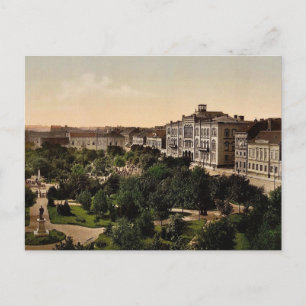Universiteit, Belgrado, Servia klassiek Photochrom Briefkaart