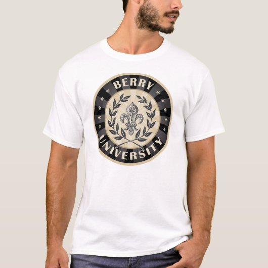 Universiteit Berry Black T-shirt (Voorkant)