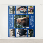 Universiteit Blauw Gefeliciteerd Afgestudeerden Fo Wandkleed (Voorkant)