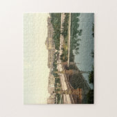 Universiteit en brug, Straatsburg, Elzas, Frankrij Legpuzzel (Verticaal)