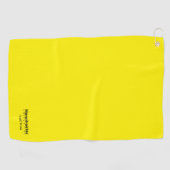 Universiteit Golf Team Geel en Zwart Golfhanddoek (Horizontaal)