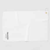 Universiteit Golf Team White en Black Golfhanddoek (Horizontaal)