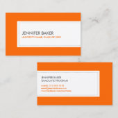 UNIVERSITEIT of COLLEGE STUDENT SINAASAPPEL Contactkaartje (Voorkant / Achterkant)