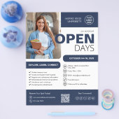 Universiteit Open Dag Marine Blue Business Flyer (Enkel)
