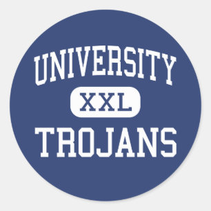Universiteit - Trojanen - High - Irvine California Ronde Sticker