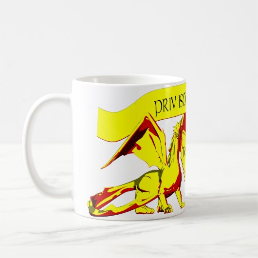 Universiteit van Aberwyn mok koffie (Links)