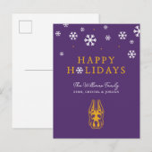 Universiteit van Albany Great Dane Mascotte Hoofd Feestdagenkaart (Voorkant / Achterkant)