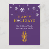 Universiteit van Albany Great Dane Mascotte Hoofd Feestdagenkaart (Voorkant)