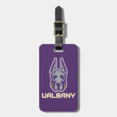 Universiteit van Albany Great Danes Bagagelabel (Voorkant verticaal)