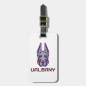 Universiteit van Albany Great Danes Bagagelabel (Voorkant verticaal)