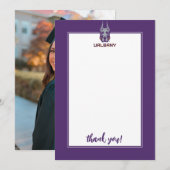 Universiteit van Albany Great Danes Bedankkaart (Voorkant / Achterkant)