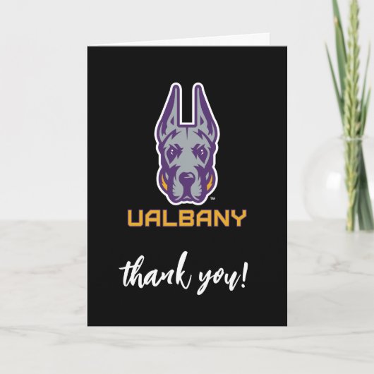 Universiteit van Albany Great Danes Bedankkaart (Voorkant)