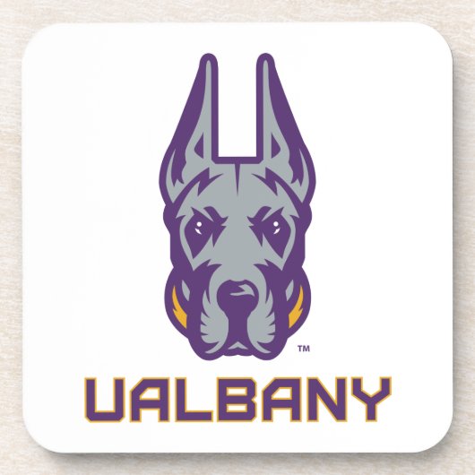 Universiteit van Albany Great Danes Bier Onderzetter (Voorkant)