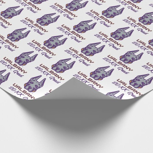 Universiteit van Albany Great Danes Cadeaupapier (Hoek)