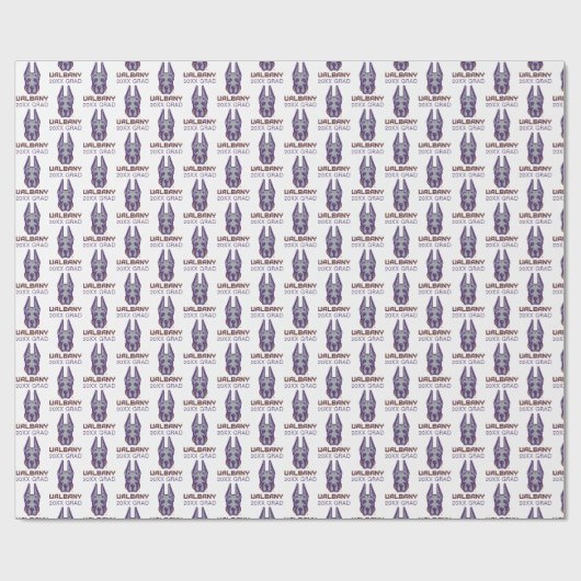 Universiteit van Albany Great Danes Cadeaupapier (Vlak)