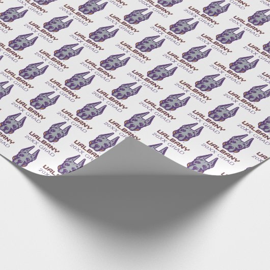 Universiteit van Albany Great Danes Cadeaupapier (Hoek)