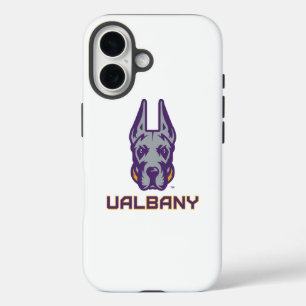 Universiteit van Albany Great Danes iPhone 16 Hoesje