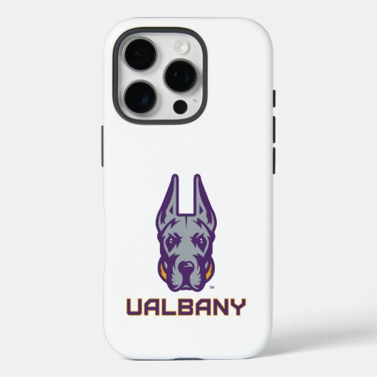 Universiteit van Albany Great Danes Case-Mate iPhone Case (Achterkant)
