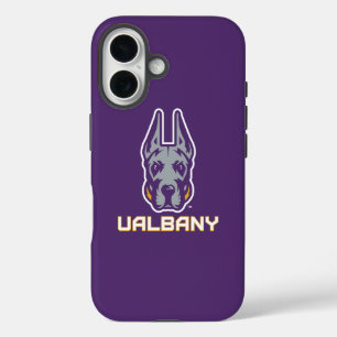 Universiteit van Albany Great Danes iPhone 16 Hoesje