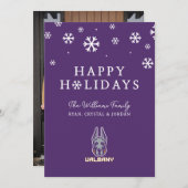 Universiteit van Albany Great Danes Feestdagenkaart (Voorkant / Achterkant)