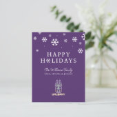 Universiteit van Albany Great Danes Feestdagenkaart (Staand voorkant)