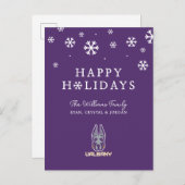 Universiteit van Albany Great Danes Feestdagenkaart (Voorkant / Achterkant)