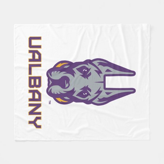 Universiteit van Albany Great Danes Fleece Deken (Voorkant (Horizontaal))